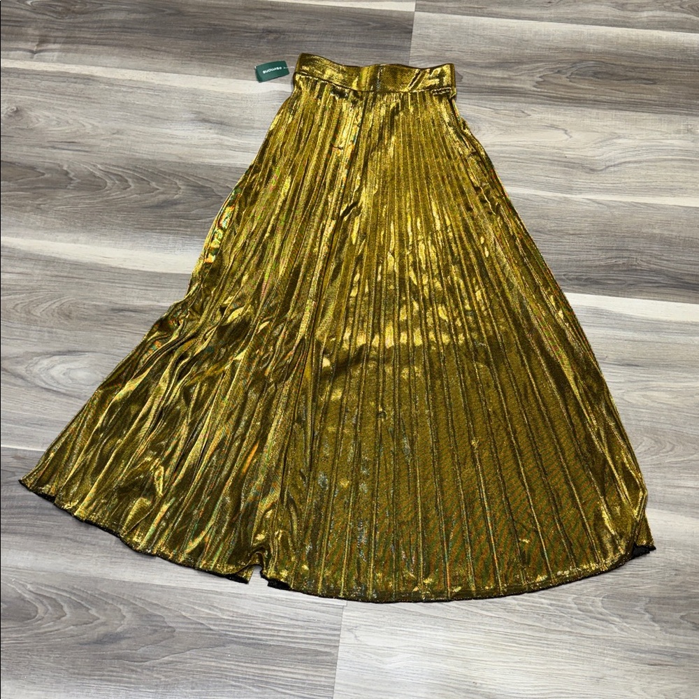 Simons Gold and Black long skirt size XS NWT - Picture 6 of 6